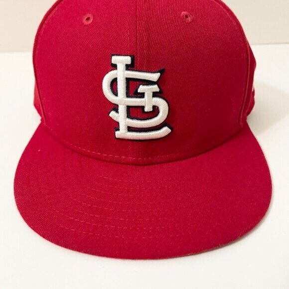 St Louis Cardinals Hat Men Size 7 1/2 New Era Official On Field Cap MLB - Picture 3 of 15